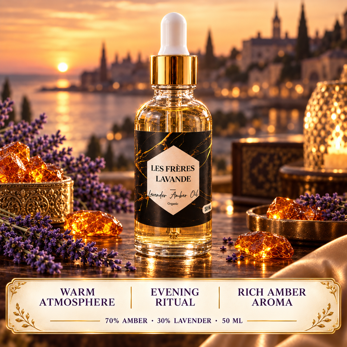 Lavender & Amber Oil – 50 ml