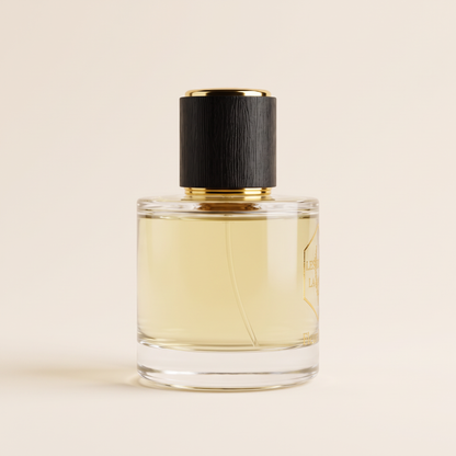 Fleur de Vie perfume bottle, side view